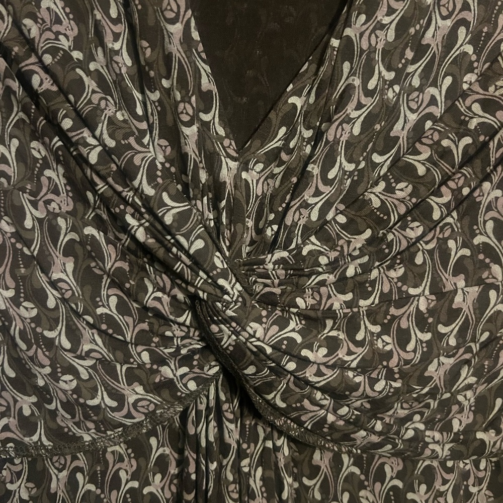 Candies Brown Patterned Top - image 2